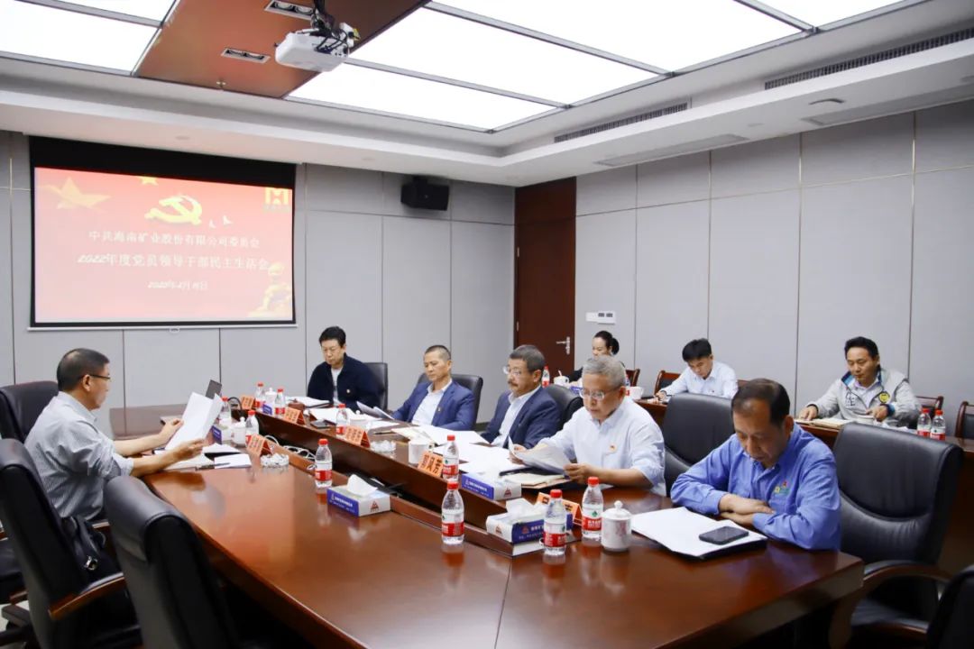 龙8平台党委召开2022年度党员领导干部民主生活会